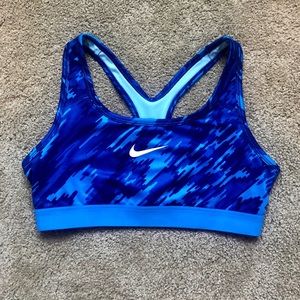 Girls Blue Nike Sports Bra